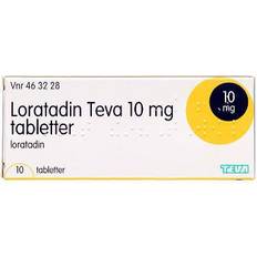 Loratadin Loratadin Teva 10mg 10 stk Tablet