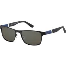 Tommy Hilfiger Zonnebrillen Tommy Hilfiger Rechthoek Mens TH 1283/S - Zwart/Blauw/Bruine/Grijze