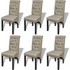 vidaXL Fabric Køkkenstol 95cm 6stk