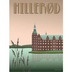 Vissevasse Hillerød Slottet Plakat 30x40cm