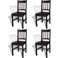 vidaXL Wooden Kitchen Chair 86cm 4pcs