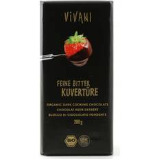 Vivani Chocolaatjes Vivani Bio Couverture Puur 200 g