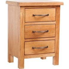 Oak - Rectangle Bedside Tables vidaXL Nightstand Bedside Table 11.8x15.7"