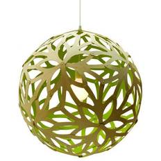 Taklampa trä David Trubridge Floral Lime Pendellampa 60cm