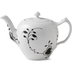 Royal Copenhagen Teapots Royal Copenhagen Black Fluted Mega Teapot 1L