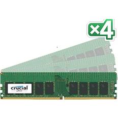 2400 MHz - 64 GB - DDR4 Memorias RAM Crucial 64GB DDR4 2400MHz módulo de memoria 4 x 16 GB ECC