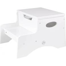 Blanco Taburetes Kidkraft Escalera De Tijera De Dos Peldaños Blanca