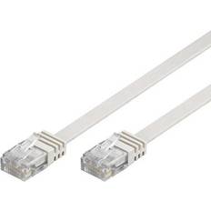 Nätverkskablar - Platt - RJ45-RJ45 Deltaco Flat U/UTP Cat6 RJ45 - RJ45 2m