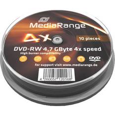 MediaRange 10 x DVD-RW 4.7 Go (120 minutes) 4x spindle