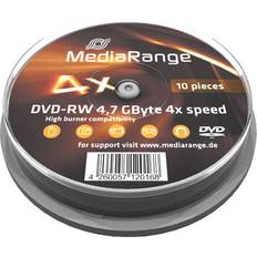 MediaRange Consumible Dvd-rw 4.7gb 10pcs 4x Tarr