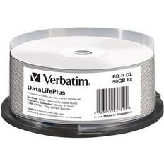 Verbatim DataLifePlus, 50 GB, BD-R, Akseli, 25 kpl