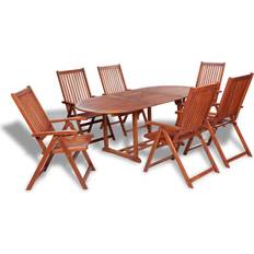 Extension Ensembles repas de patio vidaXL 41814 Ensemble repas de patio, 1 Table incluse 6 Chaises