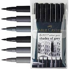 Brush Pens Faber-Castell PITT Drawing Pens 6-pack