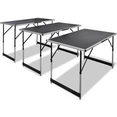 Negro Mesas de comedor vidaXL 140641 3-pack Mesa de comedor