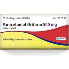 Orifarm Receptfria läkemedel Paracetamol Orifarm 500mg 20 st Tablett