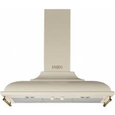 Beige Emhætter Smeg KC19POE 90 cm, Beige