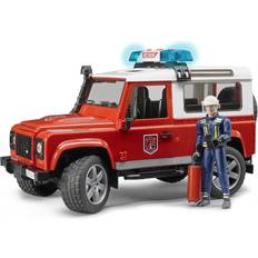 Bruder land rover Bruder Land Rover Defender Station Wagon Fire Department 02596