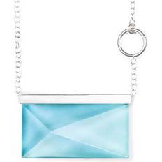 Palette Necklace - Silver/Blue
