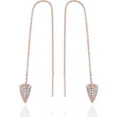 Sif Jakobs Chieri Earrings - Rose Gold/White