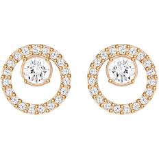 Swarovski Creativity Earrings - Rose Gold/White