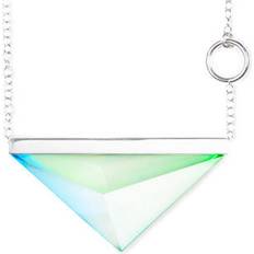 Målerås Silver Smycken Målerås Rainbow Necklace - Silver/Green