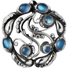 Georg Jensen Blossom Brooch - Silver/Moonstone