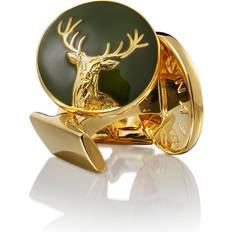 Skultuna Manschettknappar Skultuna The Hunter Deer Cufflinks - Gold/Green