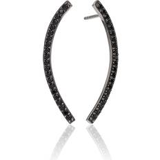 Sif Jakobs Fucino Grande Earrings - Silver/Black