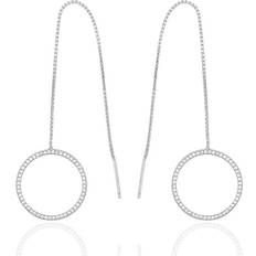 Sif Jakobs Biella Long Earrings - Silver/White