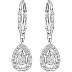 Swarovski Attract Light Pierced Earrings - Silver/Transparent