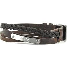 Arock Icon Bracelet - Brown/Silver