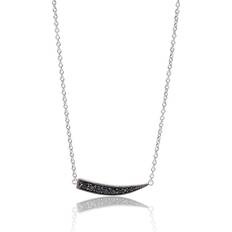 Pila Halsband Zirconia - Svart