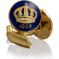 Or Boutons de manchette Skultuna Cuff Links The Crown Gold/Royal Blue One