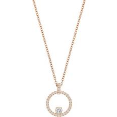 Swarovski Halsketten Swarovski Creativity Cirkel Necklace - Rose Gold/White