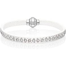 Sif Jakobs Läder Armband Sif Jakobs Arezzo Bracelet - Silver/White