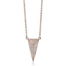 Sif Jakobs Pecetto Grande Necklace - Rose Gold/White