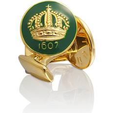 Crown Manschettknappar Guld - British Racing Green