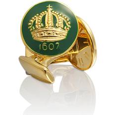 Gemelli per polsini Skultuna Crown Manschettknappar Guld - British Racing Green