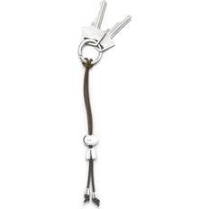 Georg Jensen Nøgleringe Georg Jensen Alfredo Keychain - Brown/Silver