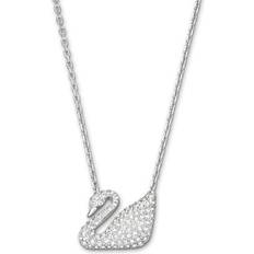 Swan necklace Swarovski Swan Necklace - Silver/White