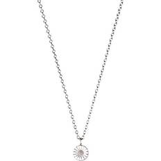 Georg Jensen Rodium Halsband Georg Jensen Daisy Small Necklace - Silver/White