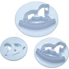 White Cake Tins KitchenCraft Sweetly Does It Fondant Template Horse Cake Pan