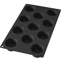 Negro Moldes para Magdalenas Lékué Gourmet Mini Molde para Magdalenas