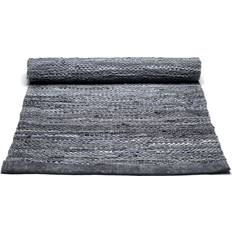 Rug Solid Leather Grey 140x200cm