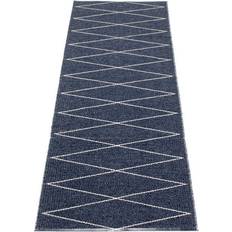 Blanc - À carreaux Tapis Pappelina Max Bleu, Blanc cm