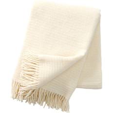 Klippan Yllefabrik Ralph Blankets White (200x130cm)