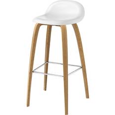 GUBI 3D Wood Base Barstol 75cm