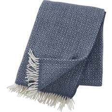 Klippan Yllefabrik Stella Couverture Bleu (200x130cm)