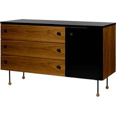 GUBI Kommoder GUBI Grossman Walnut/Black Kommode 120x72cm