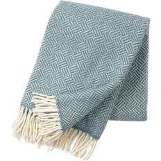 Klippan Yllefabrik Samba Blankets Grey, Blue (130x200cm)